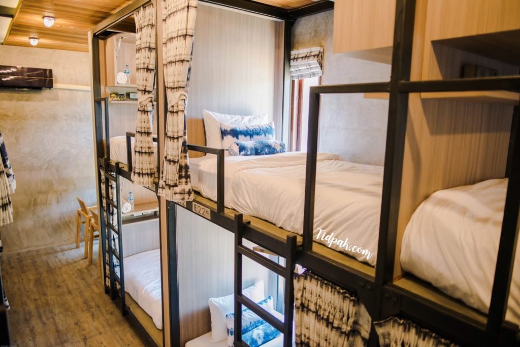 ห้องพักรวมเตียงเดี่ยว 2 ชั้น (Single Bunk Bed Mixed Dorm)